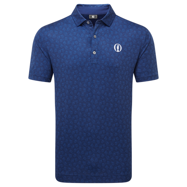 152nd Open Championship Postage Stamp Print Lisle Shirt
