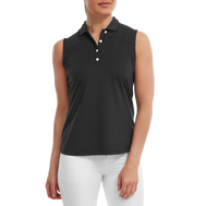 Mesh Back Sleeveless Lisle