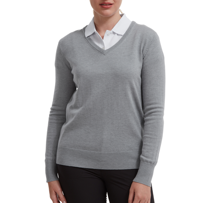 Wool Blend V-Neck Pullover