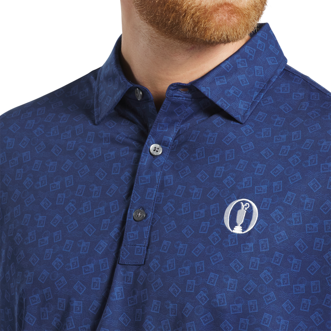 152nd Open Championship Postage Stamp Print Lisle Shirt