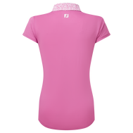 Cap Sleeve Print Trim Lisle