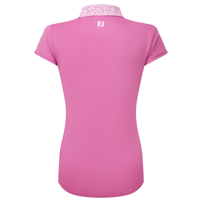 Cap Sleeve Print Trim Lisle