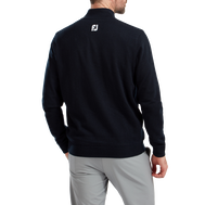 Wool Blend 1/2 Zip Lined Pullover