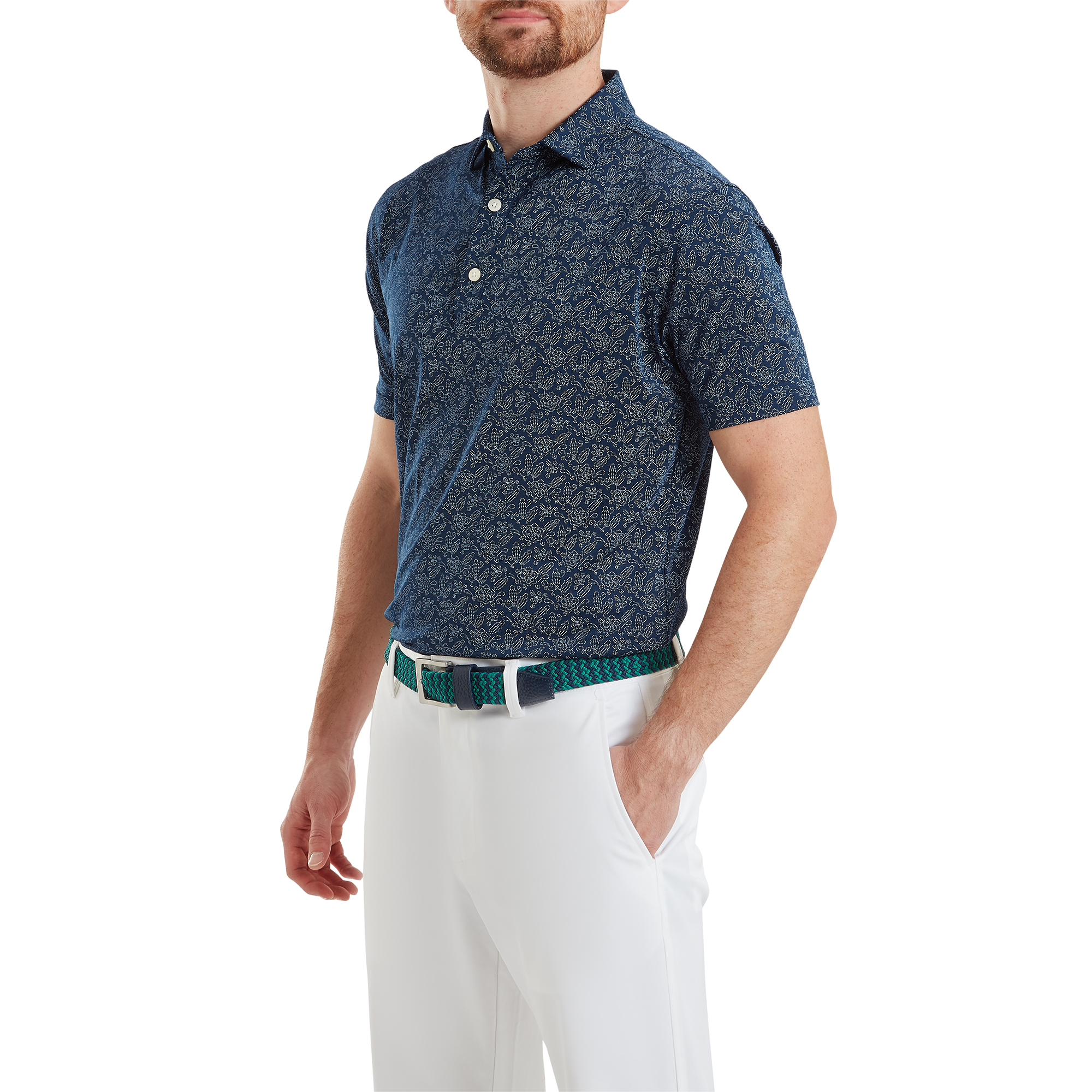 Wingtip Floral Lisle