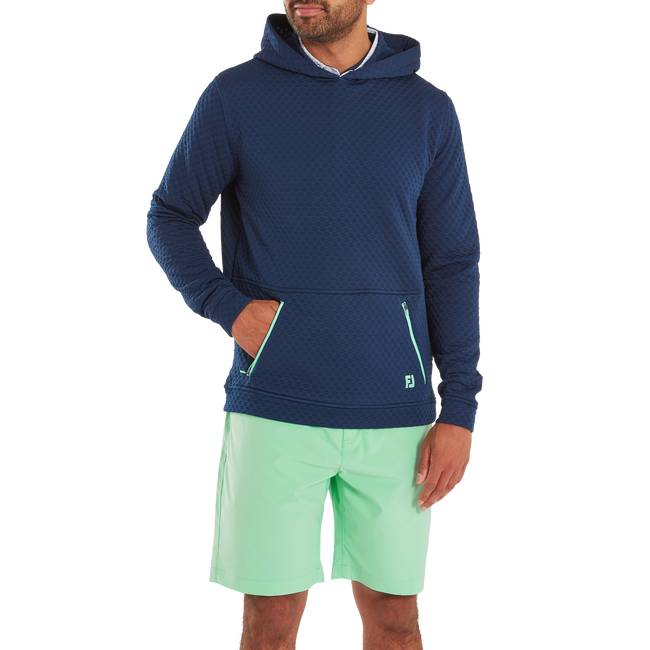 Textured Knit Hoodie