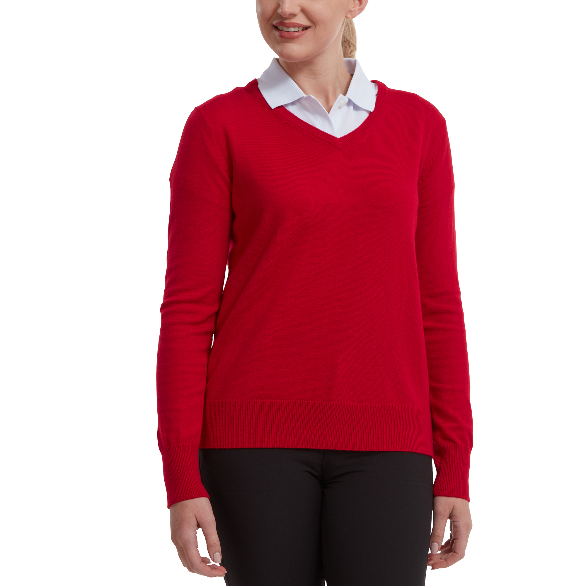 Wool Blend V-Neck Pullover