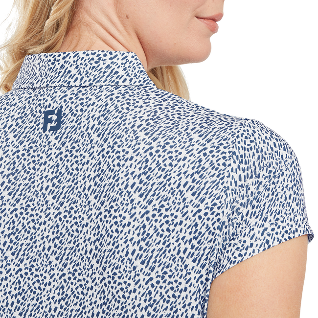 Animal Print Cap Sleeve Lisle