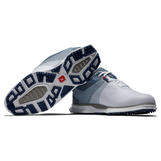 Footjoy Pro SL Sport Golf Shoes - White/Blue/Navy Footjoy Pro SL Sport Golf Shoes - White/Blue/Navy