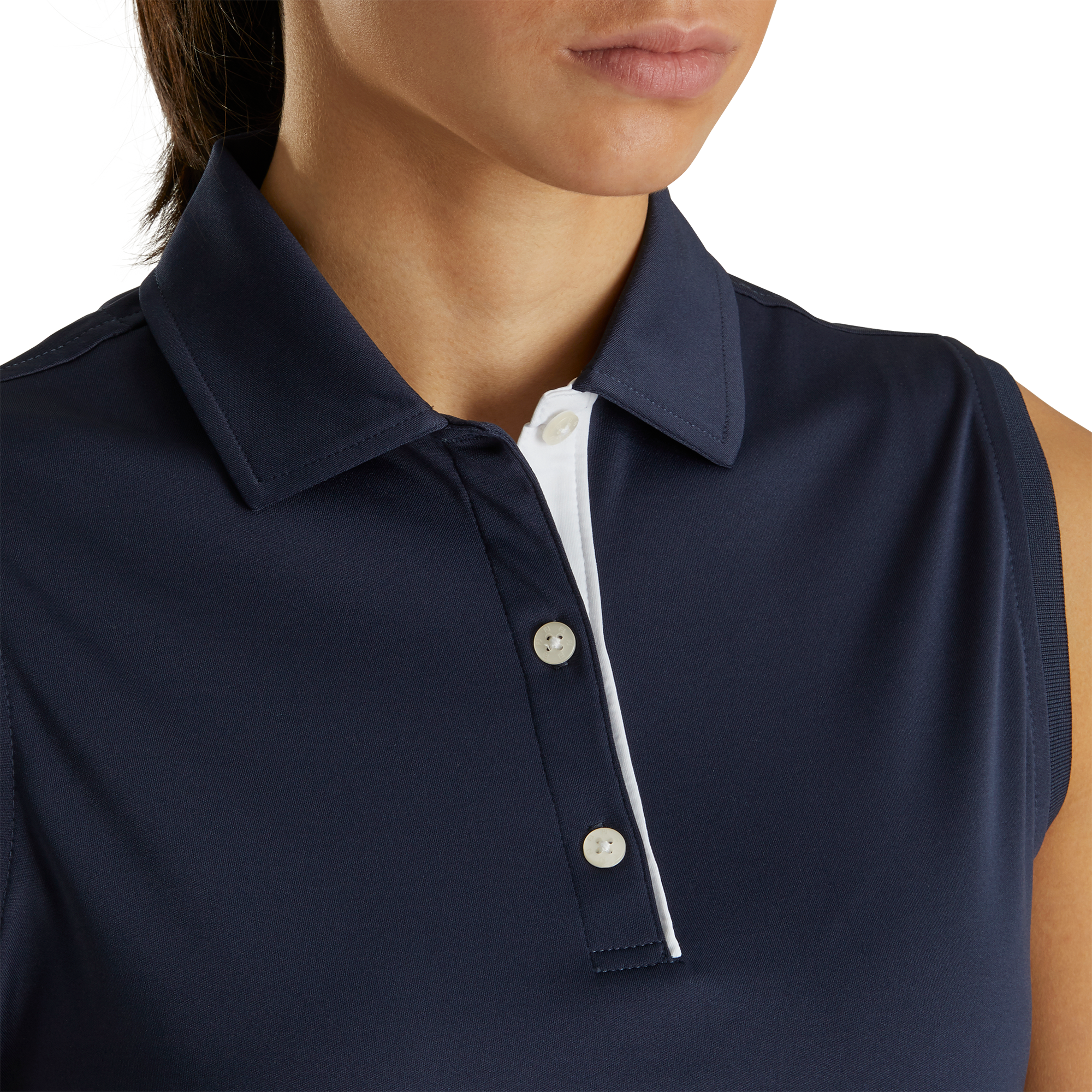 ProDry Interlock Sleeveless Shirt Self Collar Women