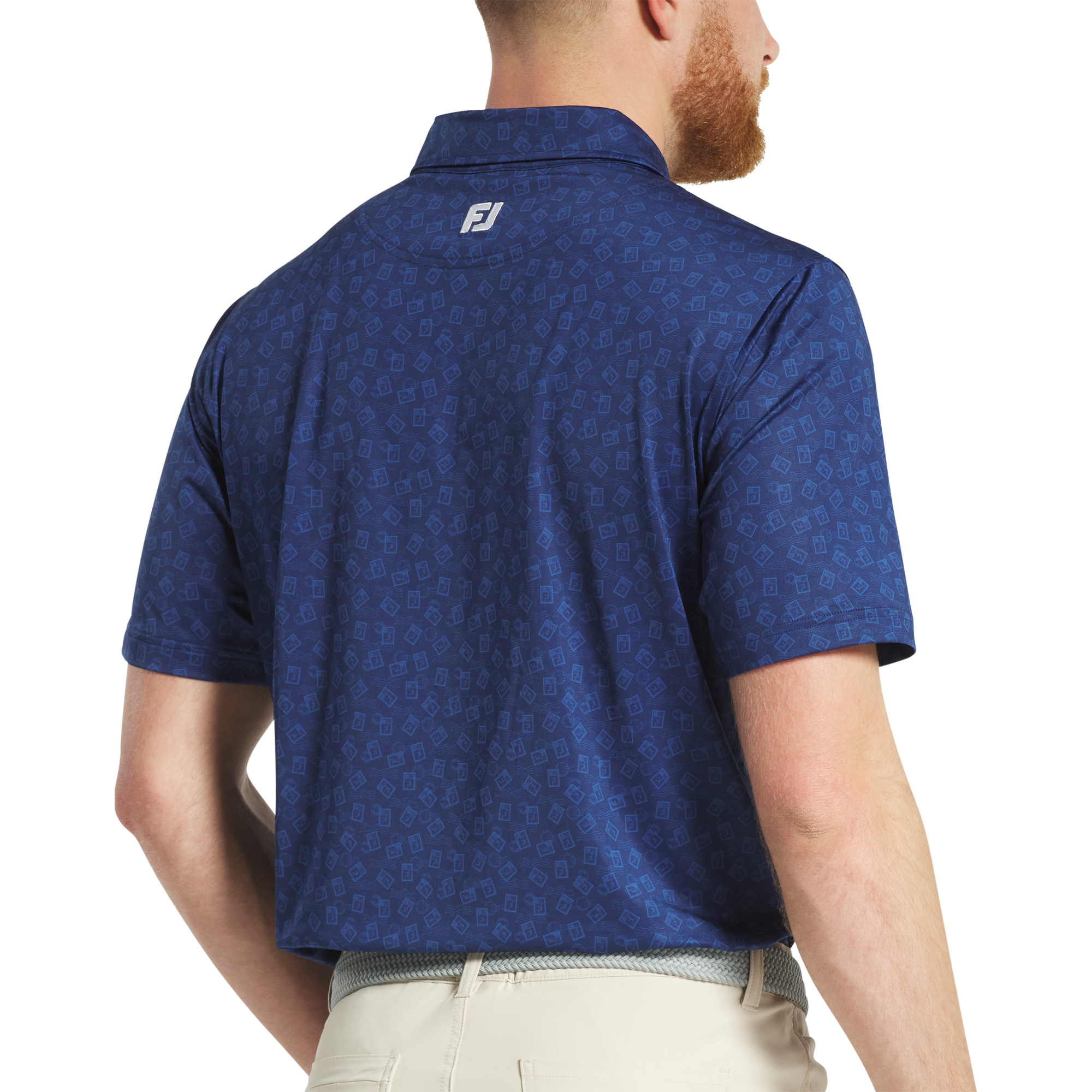 152nd Open Championship Postage Stamp Print Lisle Shirt