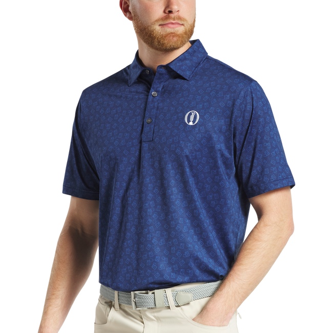 152nd Open Championship Postage Stamp Print Lisle Shirt