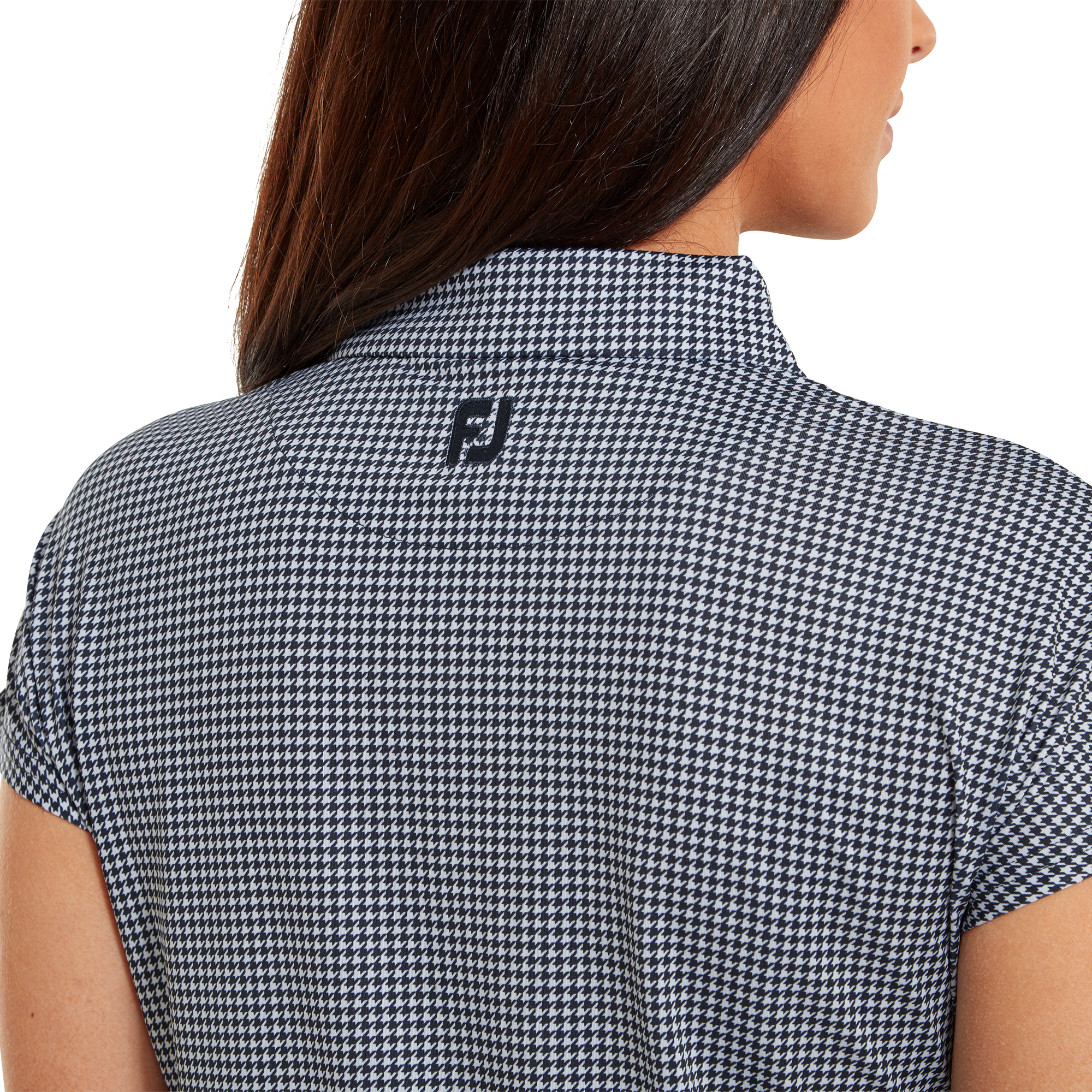 Houndstooth Print Lisle