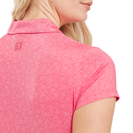 Painted Floral Cap Sleeve Lisle