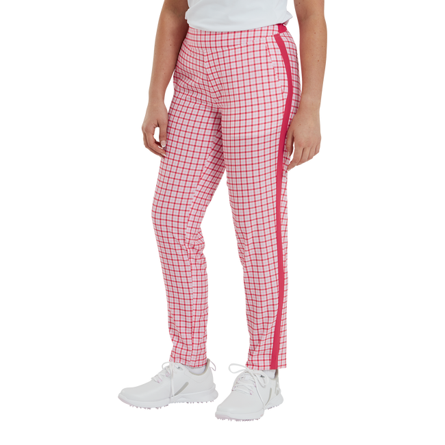 Gingham Lightweight Cropped Trousers