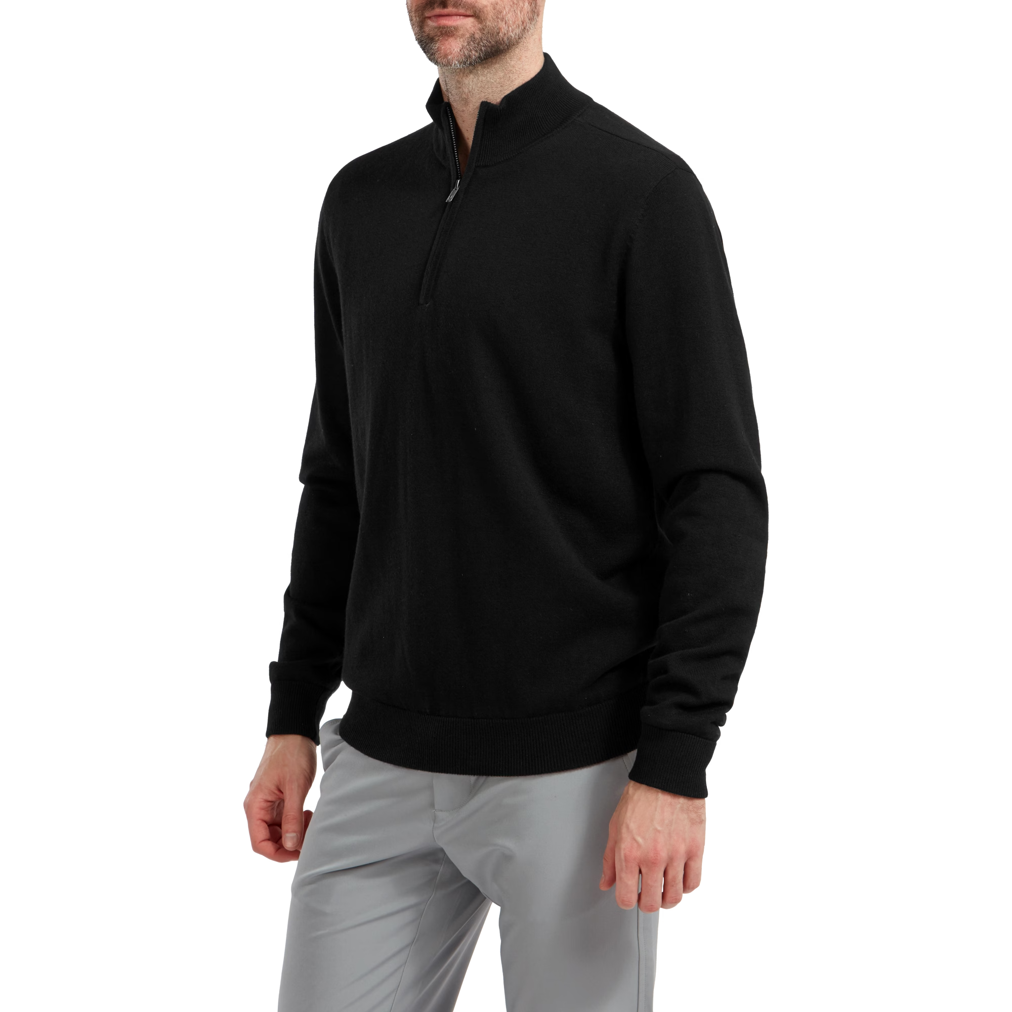 Wollmisch-Pullover, gef&uuml;ttert, 1/2 RV