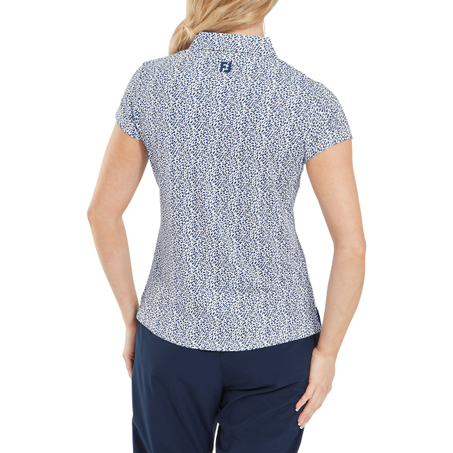 Animal Print Cap Sleeve Lisle