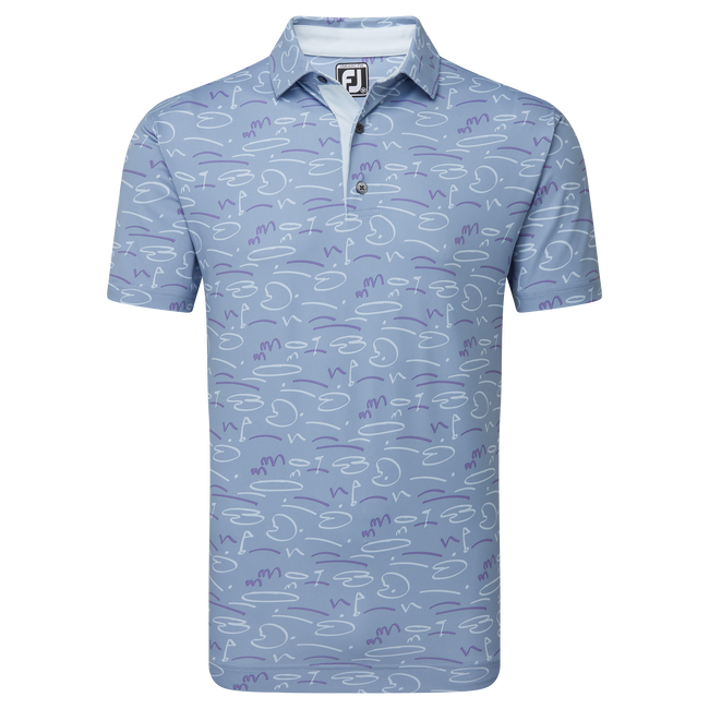 Golf Course Doodle Pique