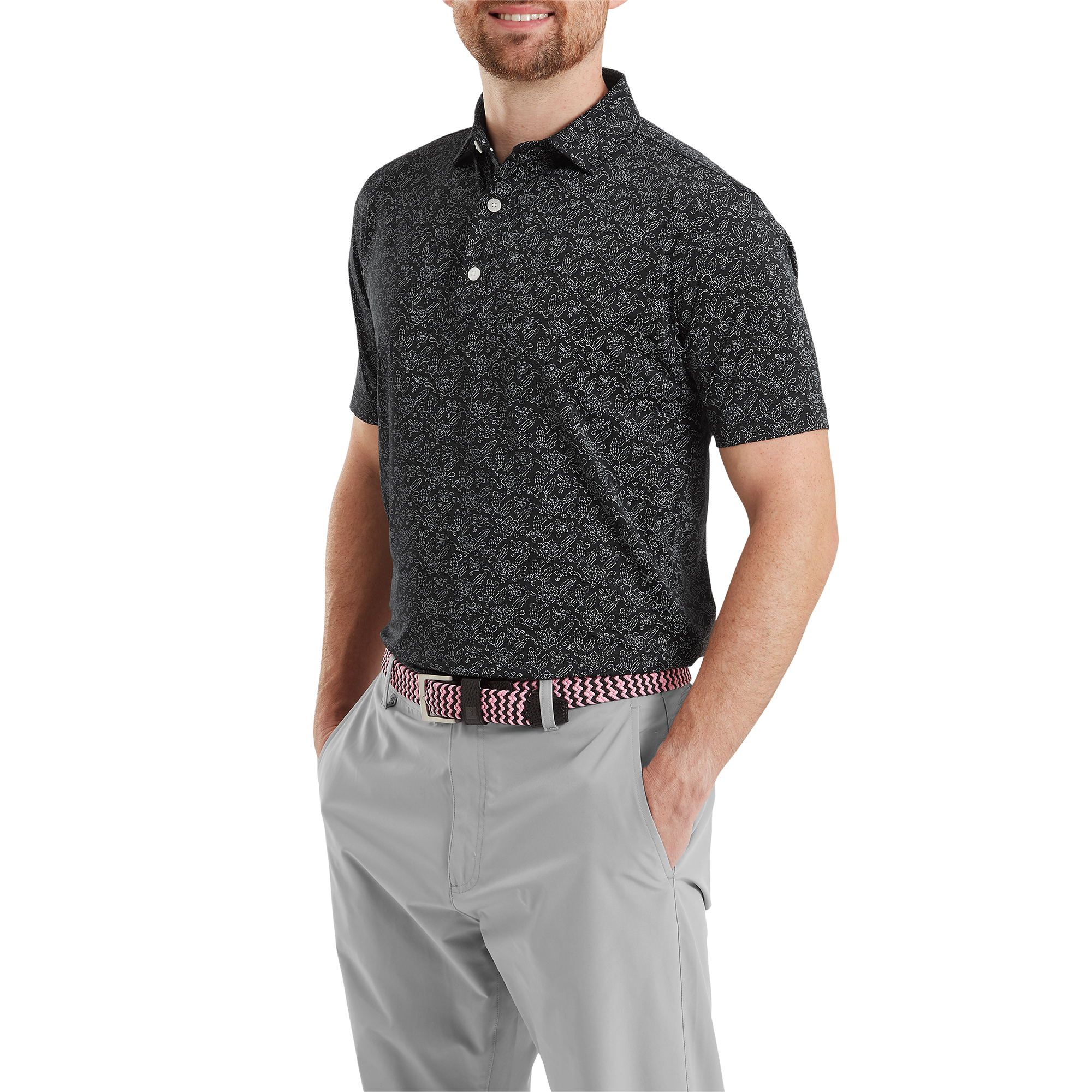 Wingtip Floral Lisle