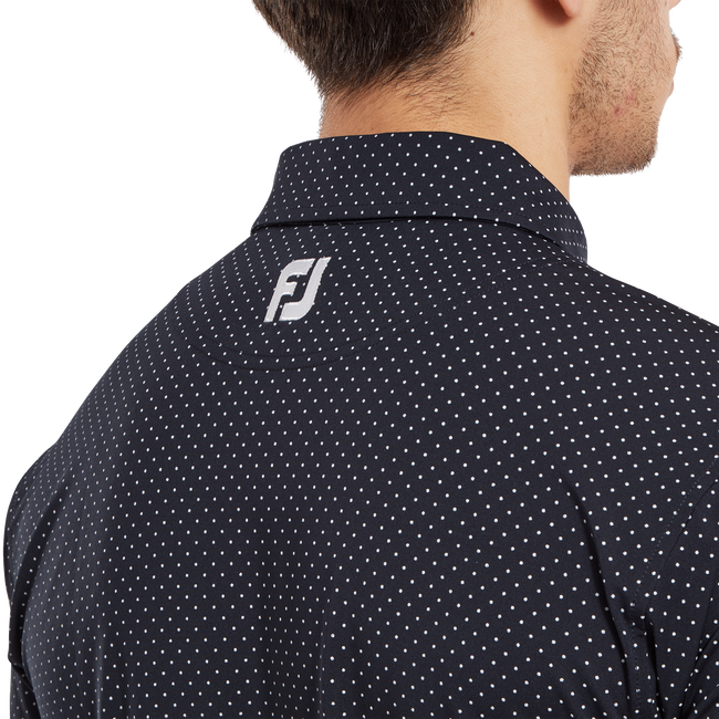 Stretch Lisle Dot Print