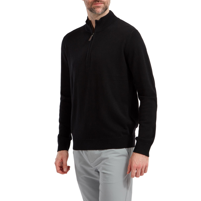 Wool Blend Half-Zip Pullover