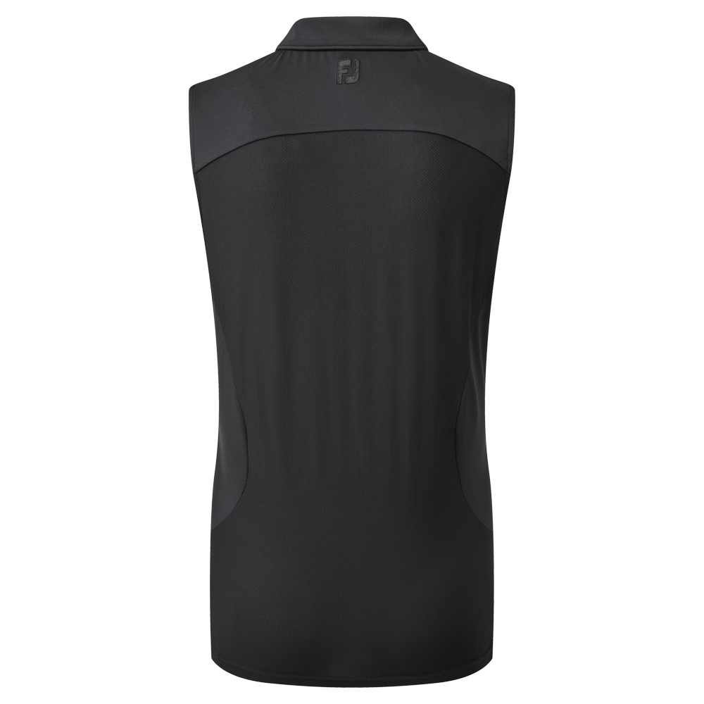 Mesh Back Sleeveless Lisle