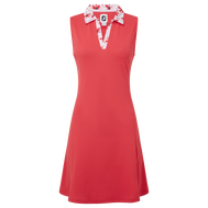 Dress with Floral Trim