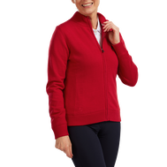 Women's Full-Zip Lined Wool Blend Pullover