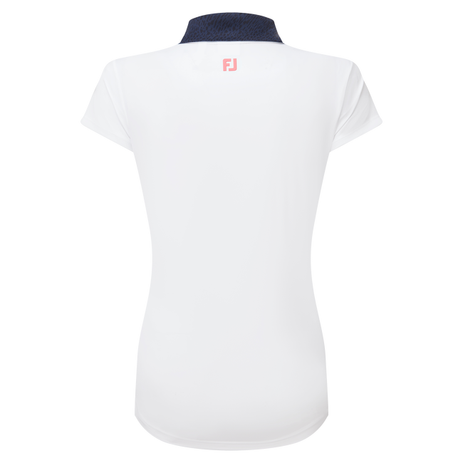 Cap Sleeve Print Trim Lisle