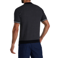Todd Snyder Short Sleeve Geo Johnny Collar Sweater