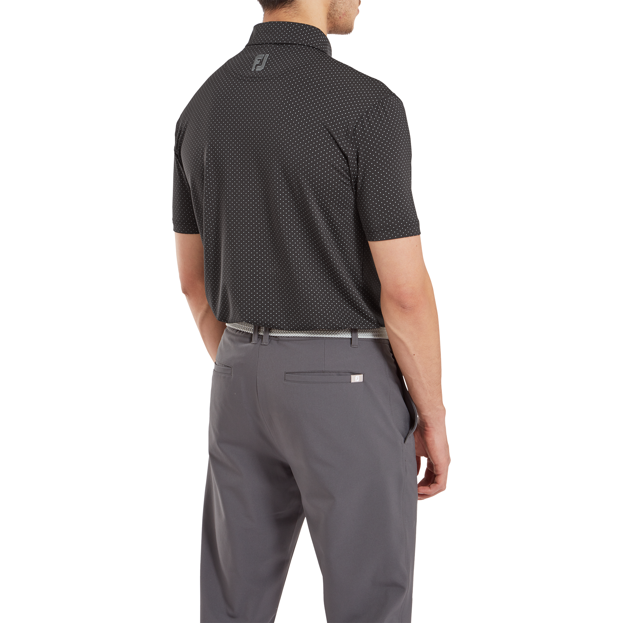 Stretch Lisle Dot Print