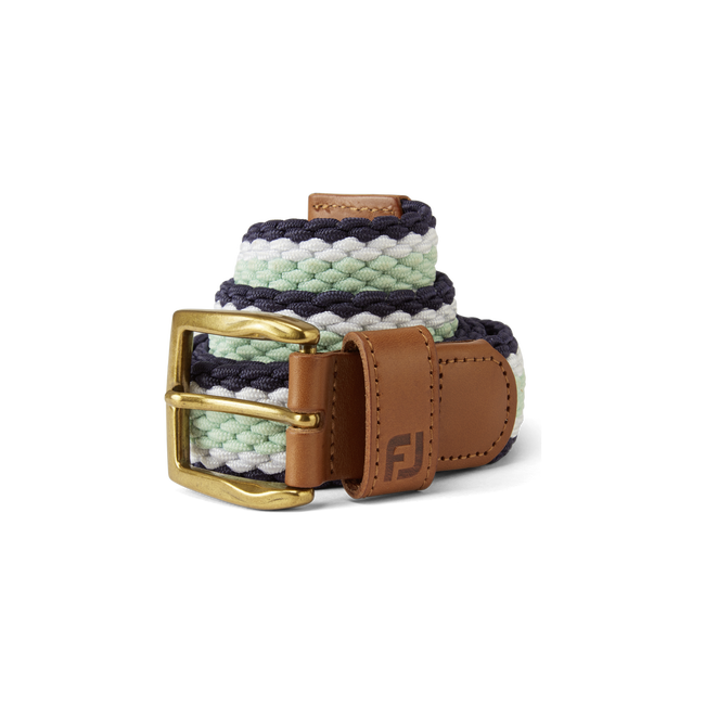 Striped Braided Belt