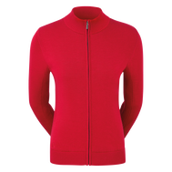 Women's Full-Zip Lined Wool Blend Pullover