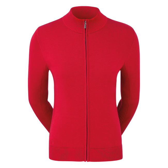 Women's Full-Zip Lined Wool Blend Pullover