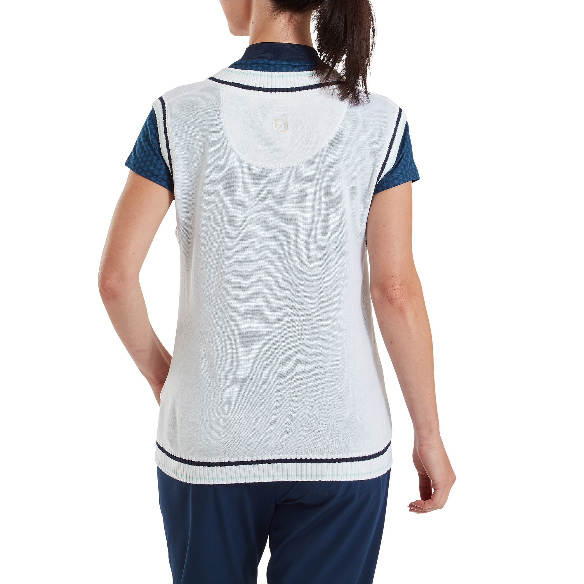 Sweat sans manche &agrave; col V