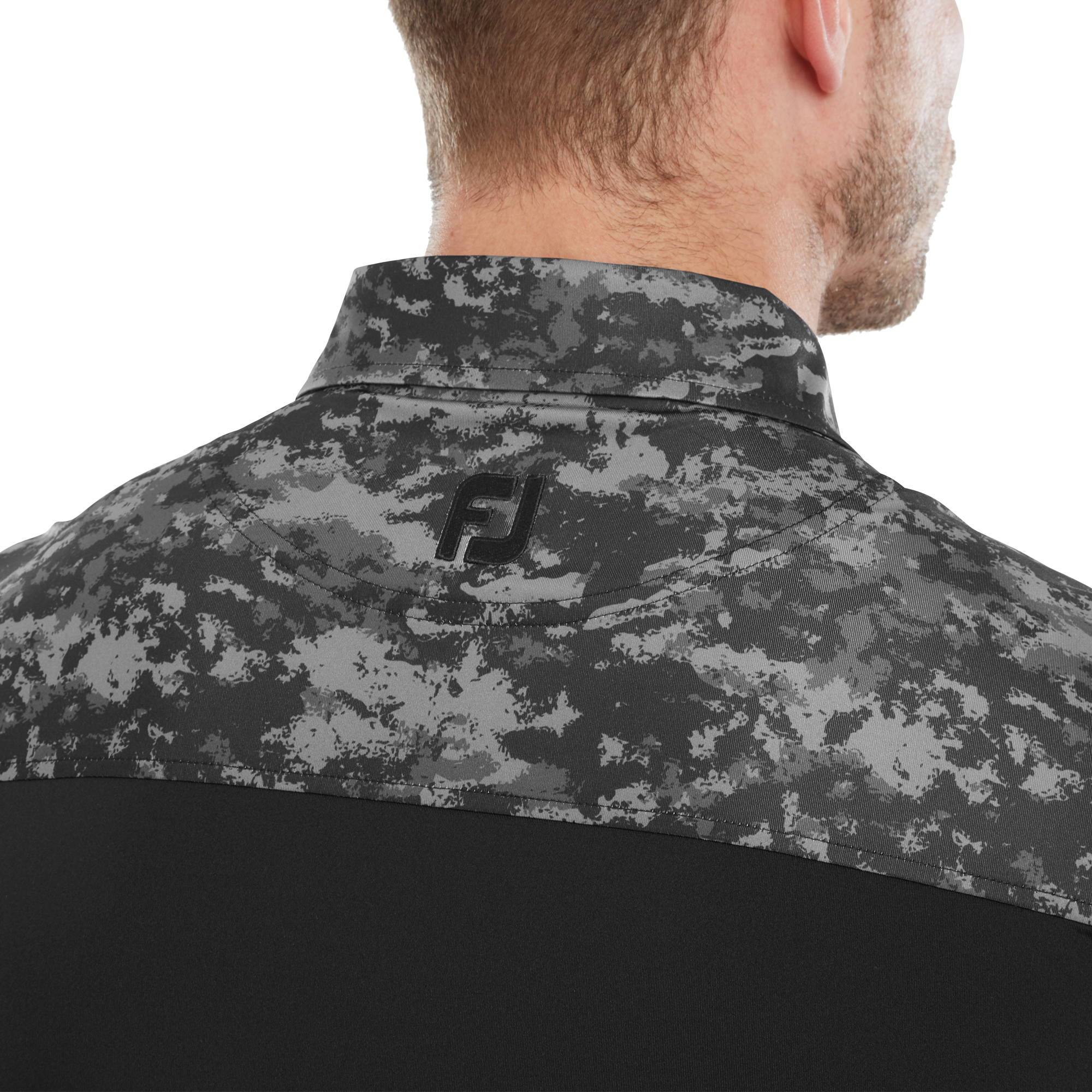 Polo imprim&eacute; Camouflage sur col et &eacute;paules