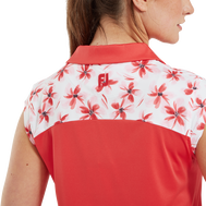 Blocked Floral Print Lisle