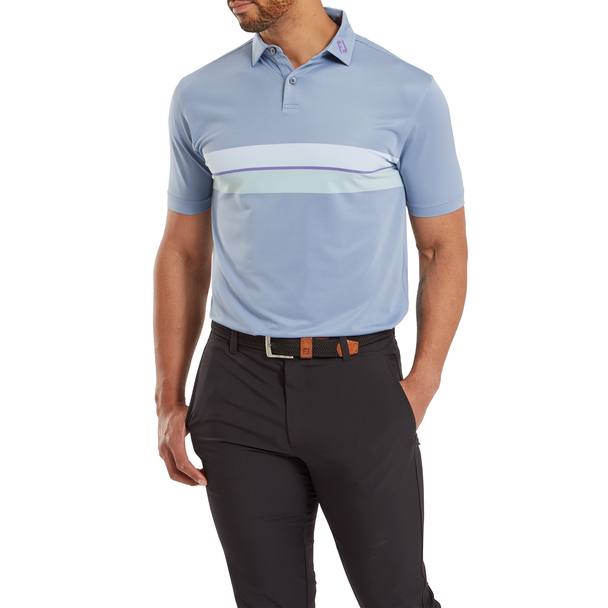 Double Chest Band Pique