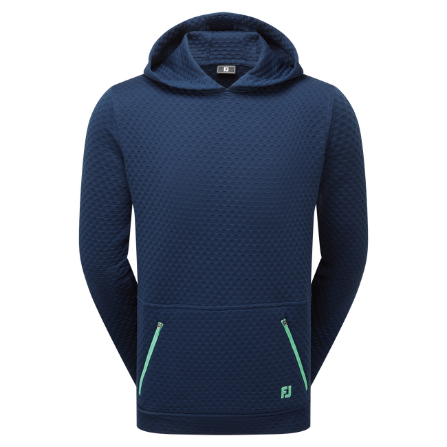 Textured Knit Hoodie