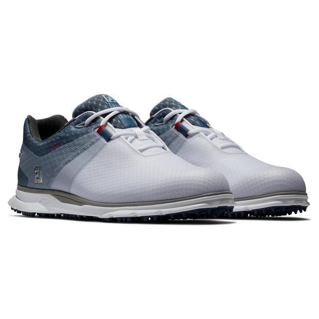 Footjoy Pro SL Sport Golf Shoes - White/Blue/Navy Footjoy Pro SL Sport Golf Shoes - White/Blue/Navy