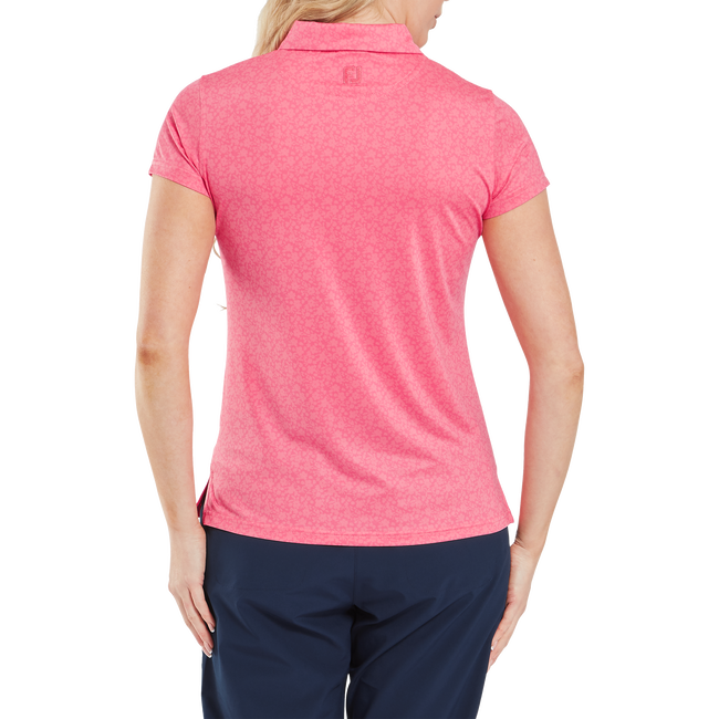 Painted Floral Cap Sleeve Lisle