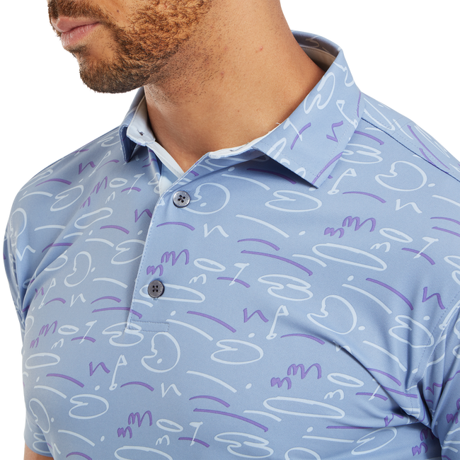 Golf Course Doodle Pique