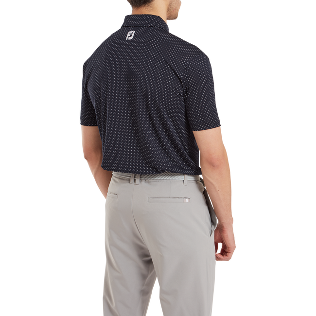 Stretch Lisle Dot Print