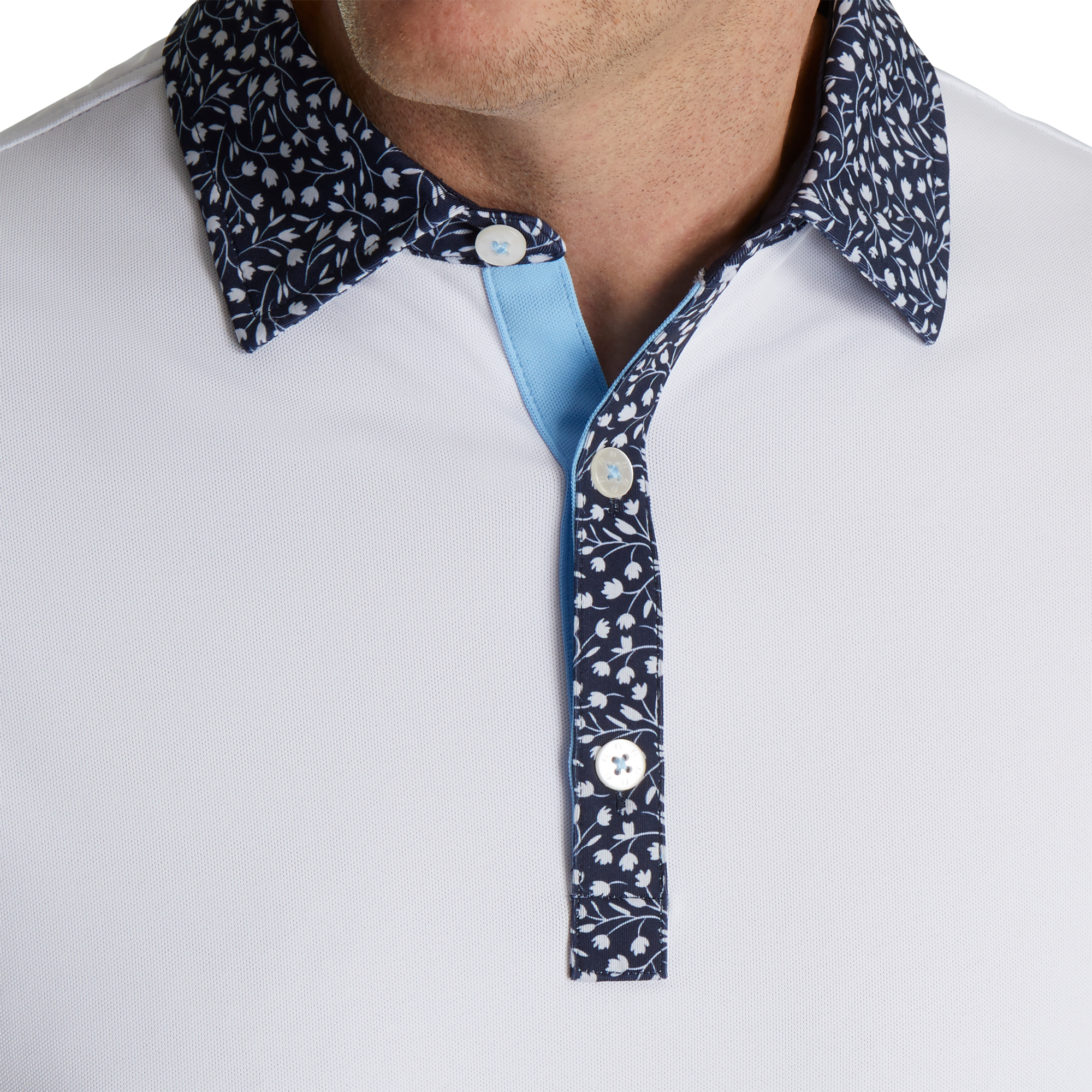 Tossed Tulip Trim Pique