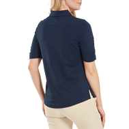 Half Sleeve Ruched Lisle