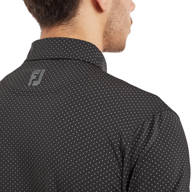 Stretch Lisle Dot Print