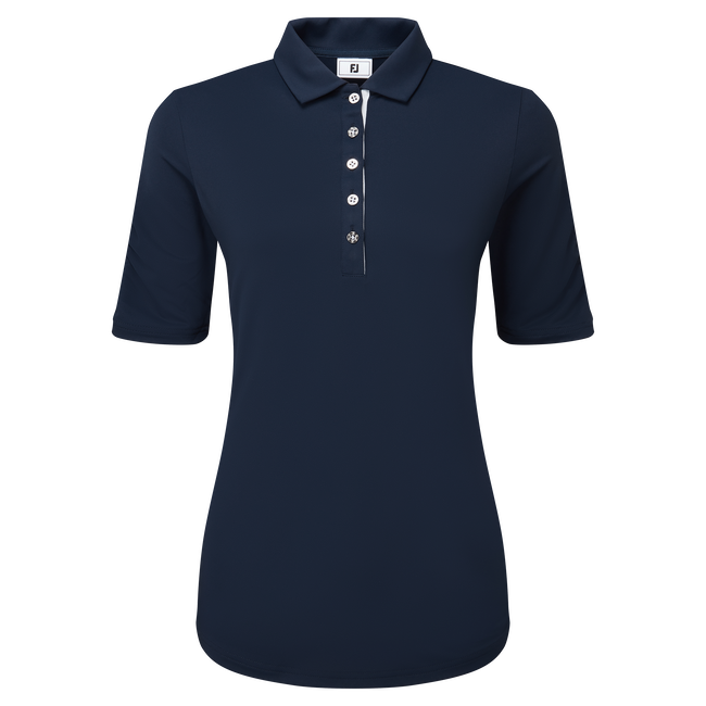 Half Sleeve Ruched Lisle