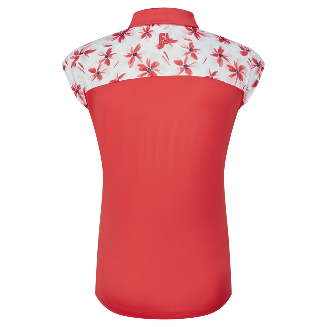 Blocked Floral Print Lisle