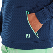 Textured Knit Hoodie