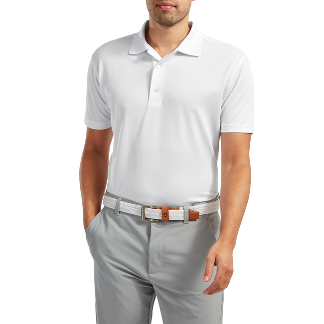 Stretch Pique Solid Knit Collar