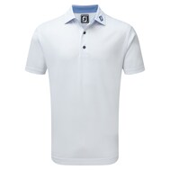 Stretch Pique With Micro Stripe Trim